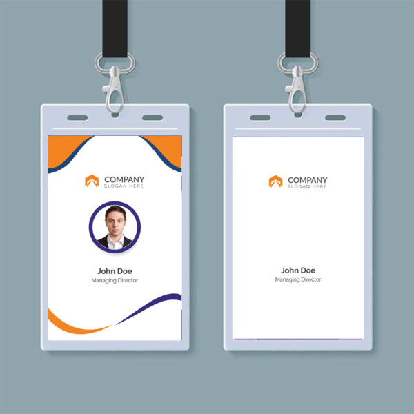 Unique Job ID Card PSD & AI Template