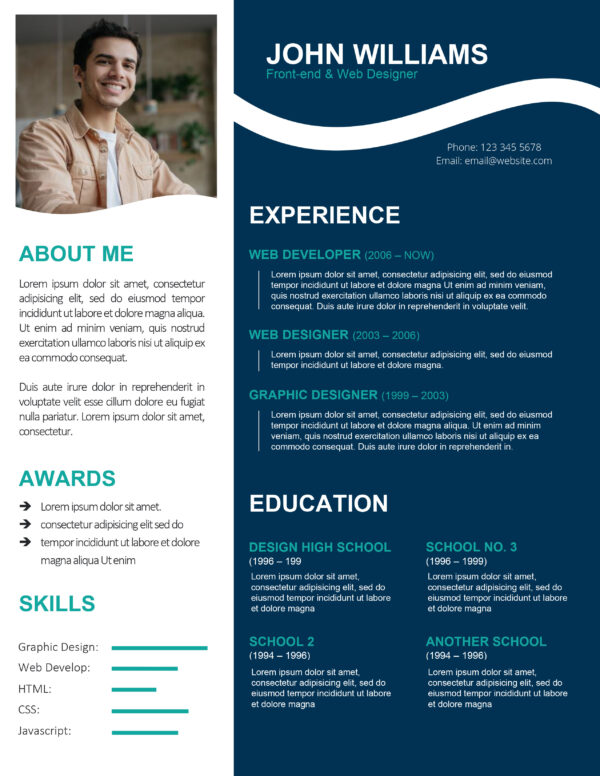 Web Designer Resume Template (Ms Word)